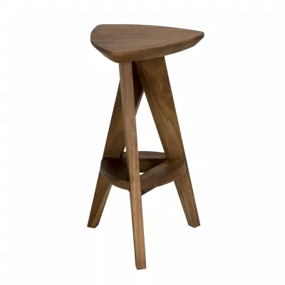 Twist Counter Stool, Teak