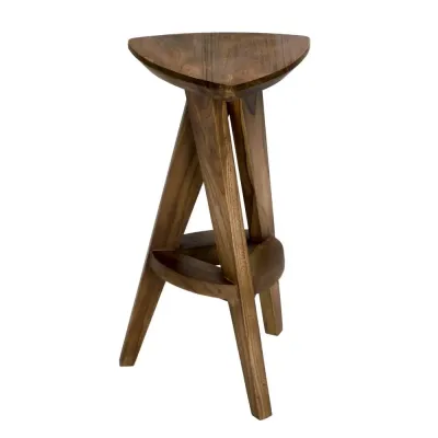 Twist Counter Stool, Teak