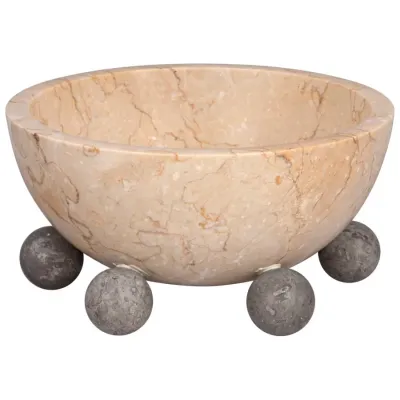 Bala Bowl, White Marble