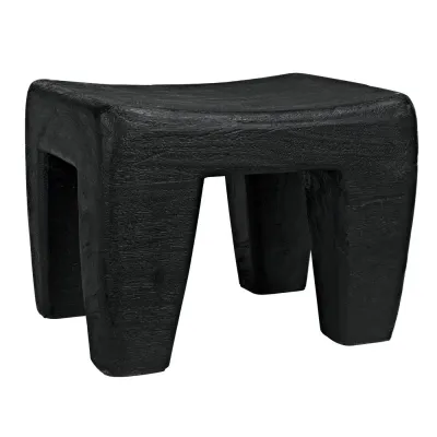 Sumo Stool Black Burnt