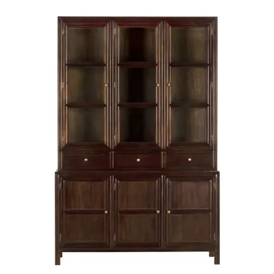 Colonial Hutch, Hand Rubbed Brown