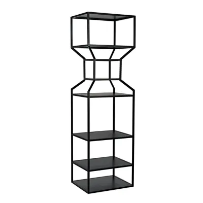Downtown A Bookcase, Black Metal