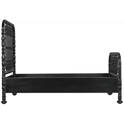Bachelor Bed Hand Rubbed Black Twin