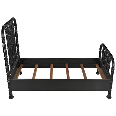 Bachelor Bed Hand Rubbed Black Twin