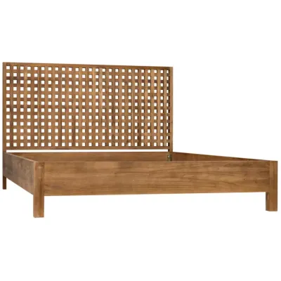 Quinnton Bed, Queen, Teak