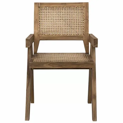 Jude Dining Chair, Teak with Caning