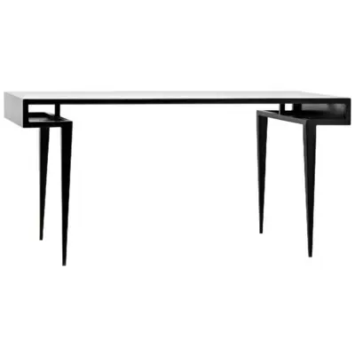 Stiletto Desk, Black Metal