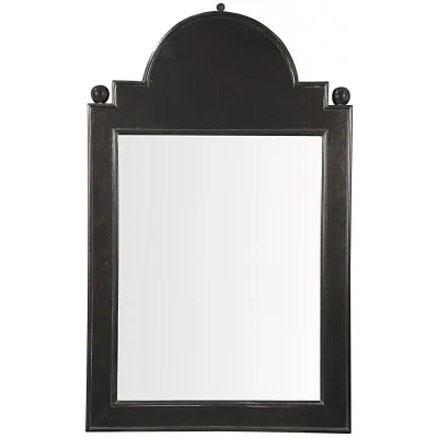 Jess Hand Rubbed Black Rectangular Mirror
