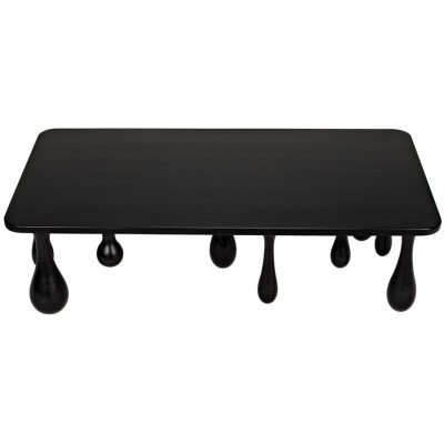 Drop Coffee Table, Hand Rubbed Black