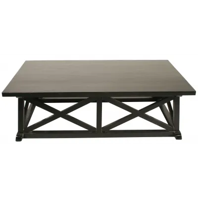 QS Sutton Coffee Table, Hand Rubbed Black