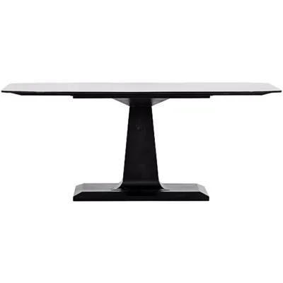 Amboss Dining Table, Black Metal