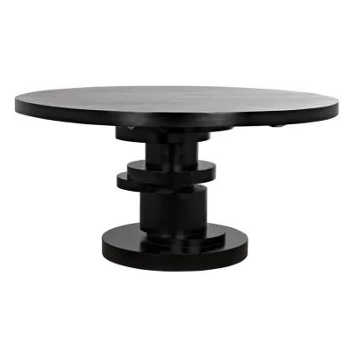 Hugo Dining Table, Hand Rubbed Black