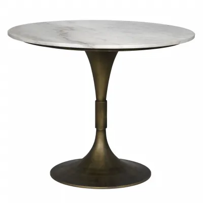 Jman Table 36", Aged Brass Finish