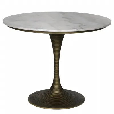 Joni Table 36", Aged Brass Finish