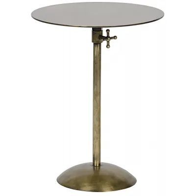 Felix Side Table, Antique Brass