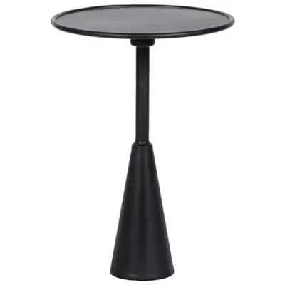 Qs Hiro Side Table, Black Metal
