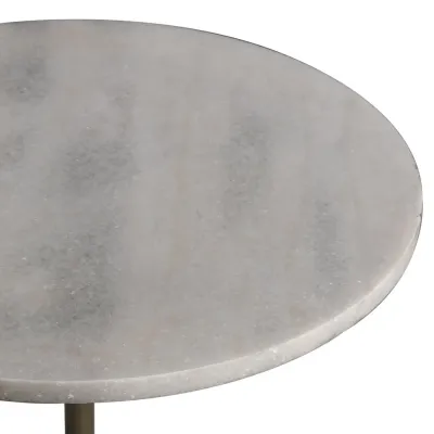Shantu Side Table with Stone Top
