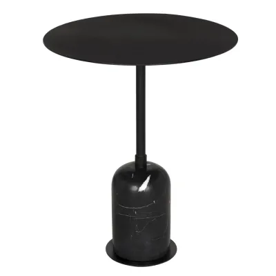 Shantu Side Table with Metal Top
