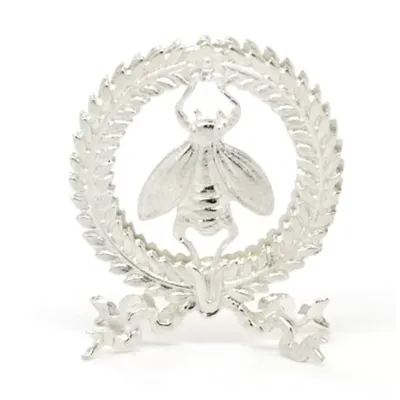 Bees Placecard Holder Silver