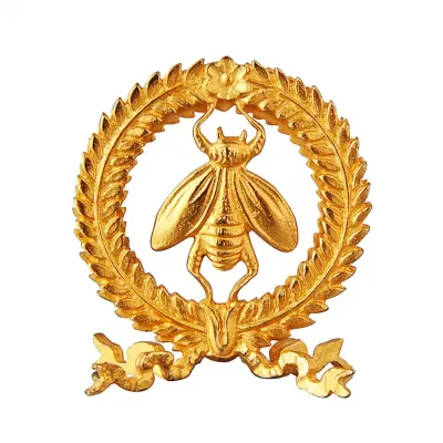Bees Placecard Holder Silver Gilt