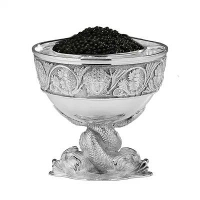 Caviar Cup with Dolphins