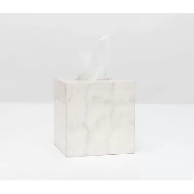 Andria Pearlized Tissue Box 5.5"L x 5.5"W x 6"H