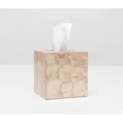 Andria Smoked Tissue Box 5.5"L x 5.5"W x 6"H