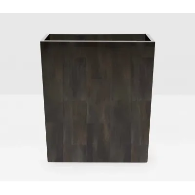 Arles Dark Wastebasket Rectangular: 10"L x 8"W x 11"H