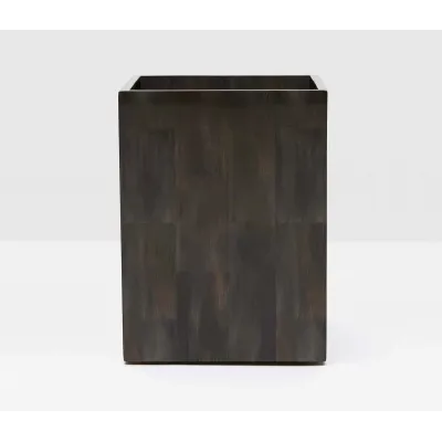 Arles Dark Wastebasket Square: 8.5"L x 8.5"W x 11"H