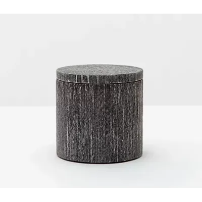 Bruges Charcoal Bath Canister 4.5"D x 4.5"H