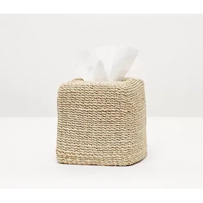 Chelston Bleached Tissue Box Square Straight Abaca Fiber