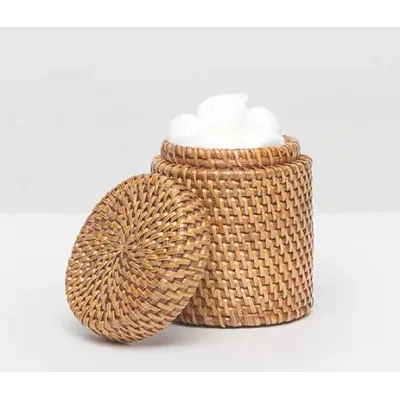 Dalton Brown Canister Round Rattan