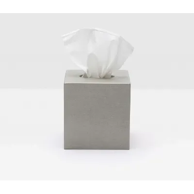 Dannes Light Gray Tissue Box 5.5"L x 5.5"W x 6"H