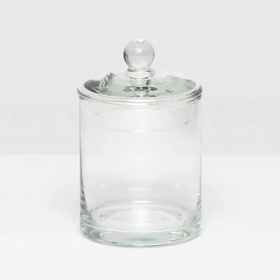 Darby Clear Medium Canister Handblown Glass