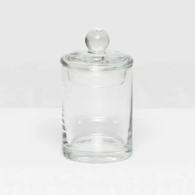 Darby Clear Small Canister Handblown Glass