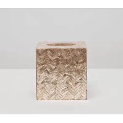 Handa Smoked Tissue Box 5.5"L x 5.5"W x 6"H