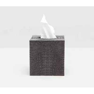 Hawen Black Tissue Box 5.5"L x 5.5"W x 6"H