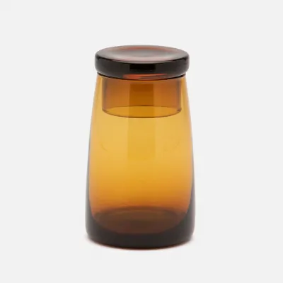 Hawley Amber Carafe Hand Blown Glass