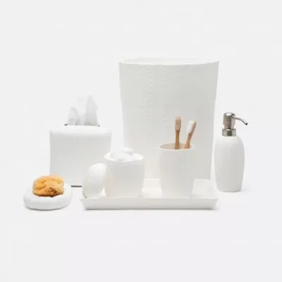 Hilo White Porcelain Sea Urchin Bath Accessories