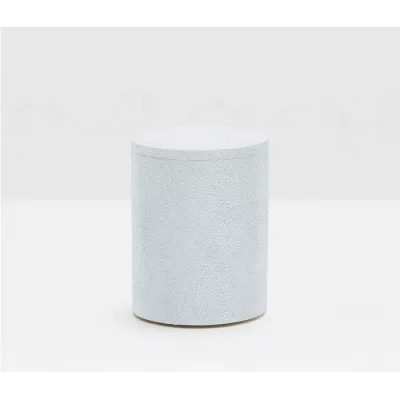 Manchester Cloud Gray Bath Canister Small: 3"D x 4"H