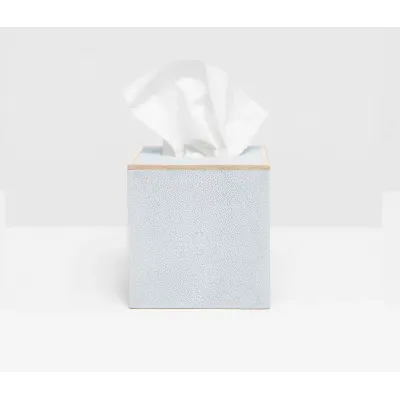 Manchester Cloud Gray Tissue Box Square: 5.5"L x 5.5"W x 6"H