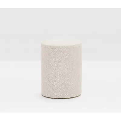 Manchester Ivory Bath Canister Small: 3"D x 4"H