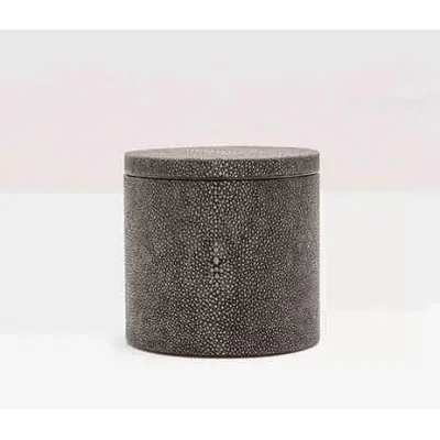 Manchester Dark Mushroom Bath Canister Large: 4"D x 4.5"H
