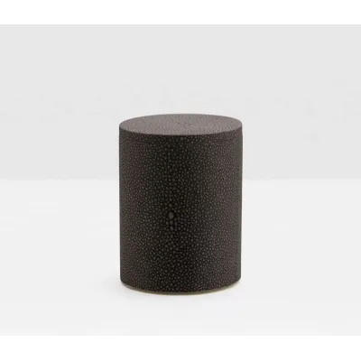 Manchester Dark Mushroom Bath Canister Small: 3"D x 4"H
