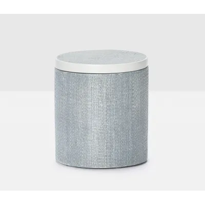 Maranello Steel Blue/White Canister Round Abaca/Resin