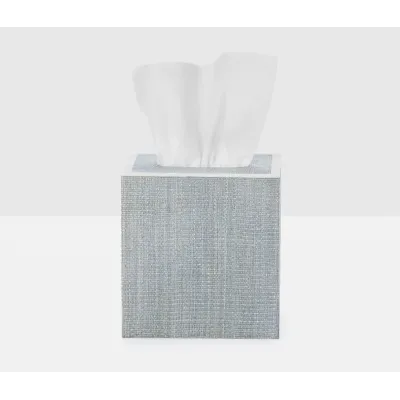 Maranello Steel Blue/White Tissue Box 5.5"L x 5.5"W x 6"H
