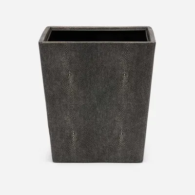 Tenby Cool Gray Wastebasket Rectangular: 10.5"L x 8.5"W x 11"H