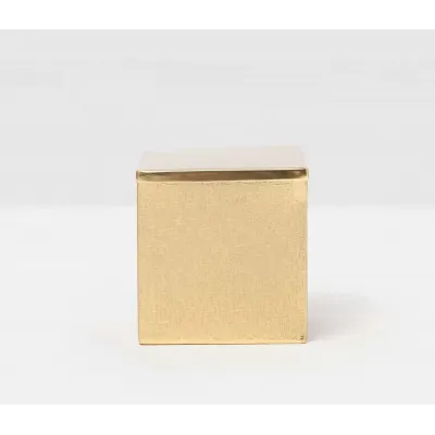 Tiset Gold Bath Canister 4.5"L x 4.5"W x 4"H