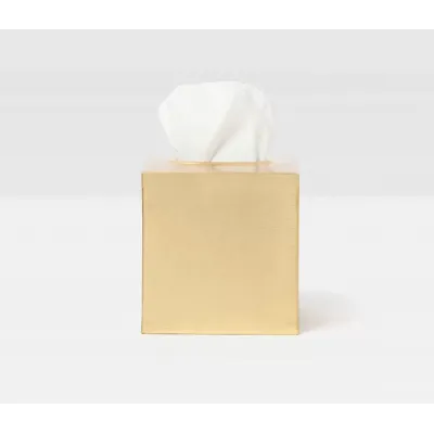 Tiset Gold Tissue Box 6"L x 6"W x 6"H