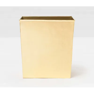 Tiset #Dnr# Wastebasket Rt Gold Etched Stainless Steel W/ Metal Liner